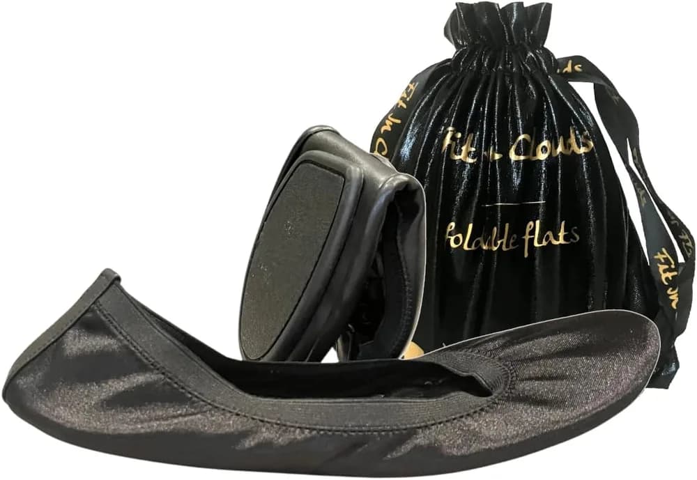 Everyday Casual Comfortable Women Foldable Portable Ballet Flats Shoes That fold in Half to fit in a Carry Bag