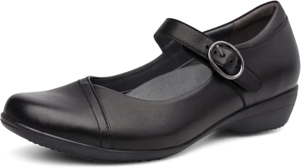 Dansko Fawna Mary Jane for Women - Cute, Comfortable Shoes with Arch Support - Versatile Casual to Dressy Footwear with Buckle Strap - Lightweight Rubber Outsole