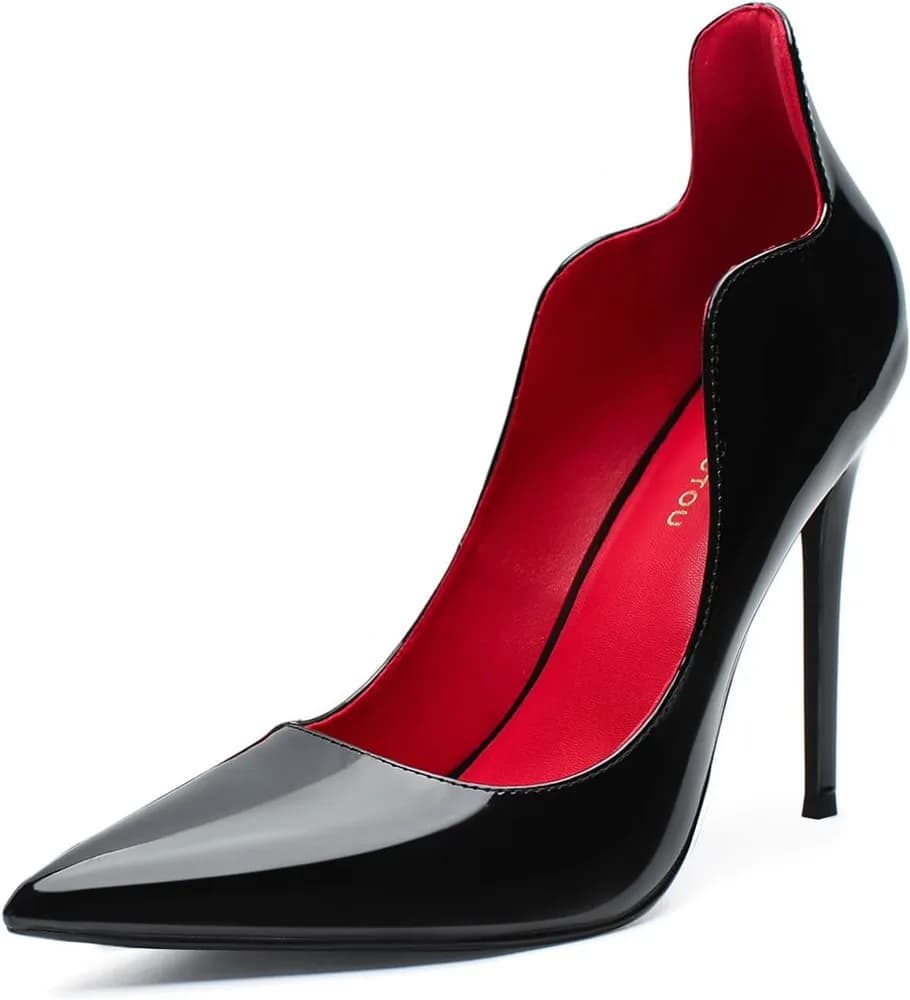 Unisex Women's Pointed Toe High Heels 4.9" Stiletto Pumps Dress Party Shoes