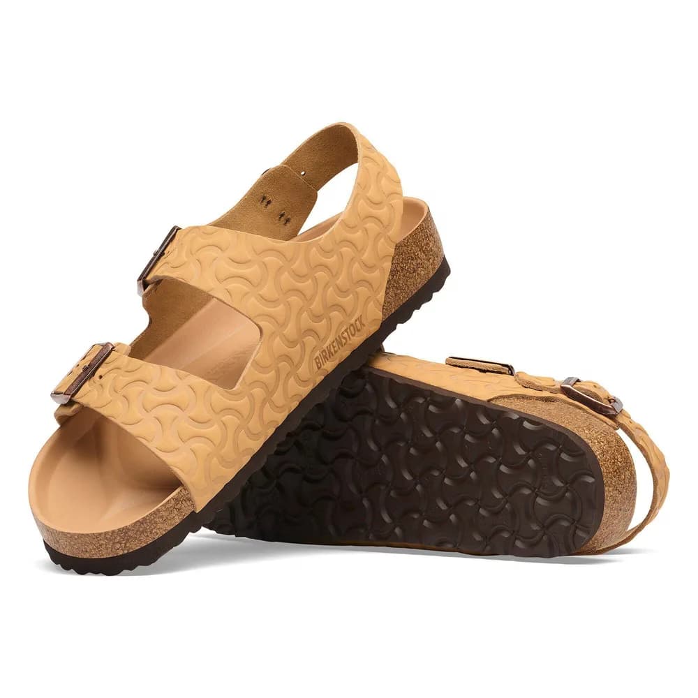 Milano Embossed Leather Nature Semi Veg Tan