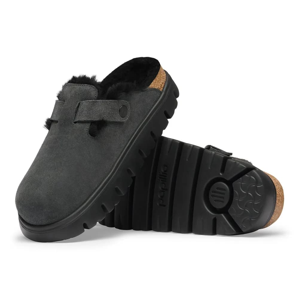 Boston Chunky Shearling Suede Leather