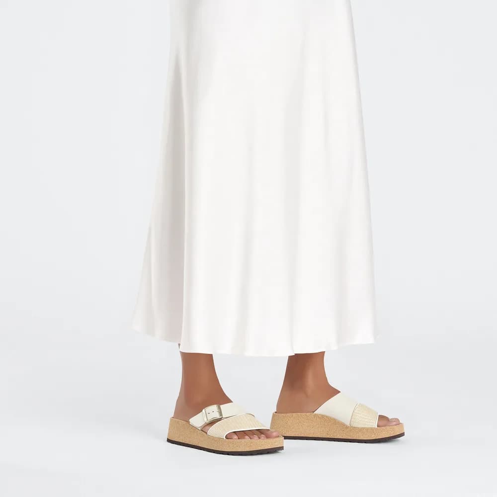 Almina Raffia Natural Leather/Synthetics