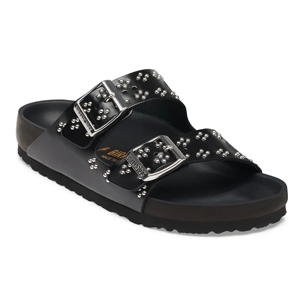 Arizona Rivet Border Small Natural Leather