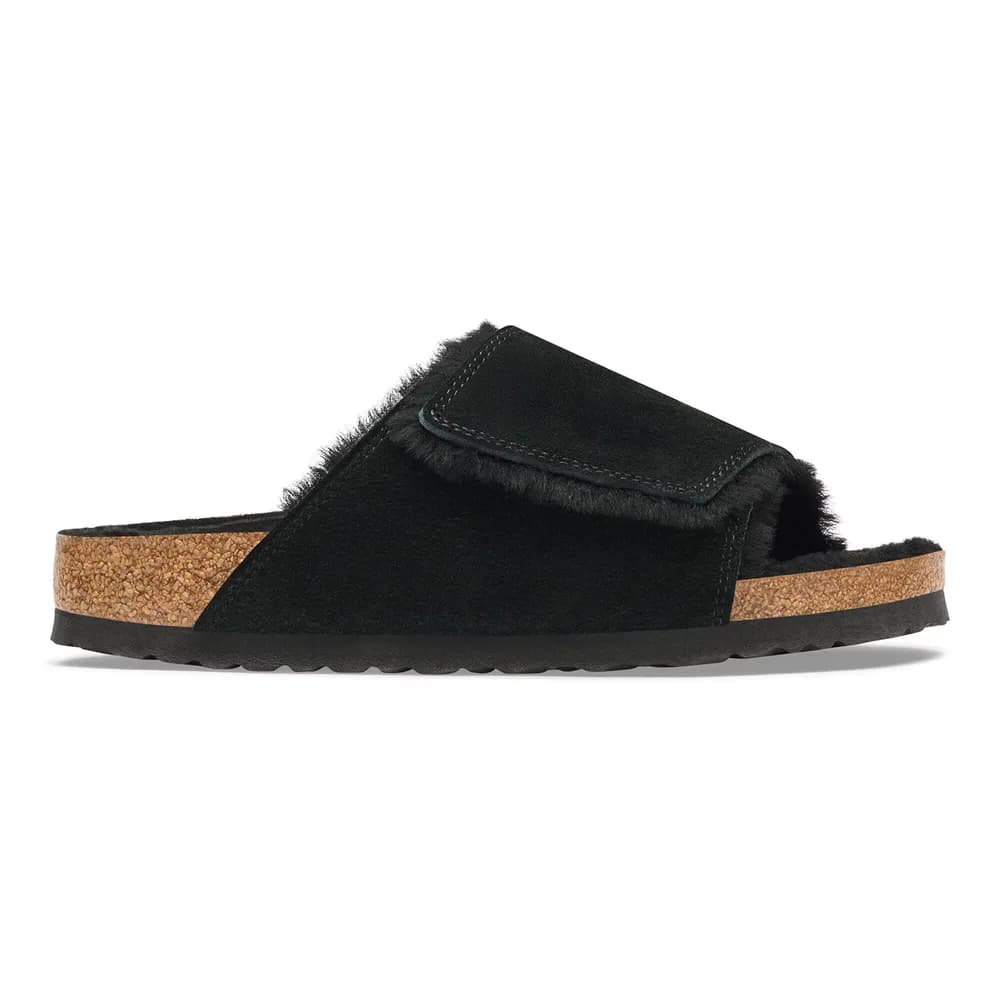 Solana Shearling Suede Leather Black