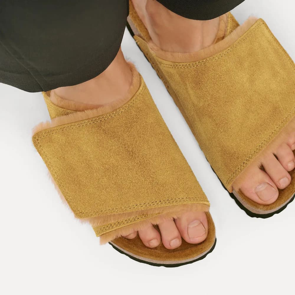 Solana Shearling Suede Leather