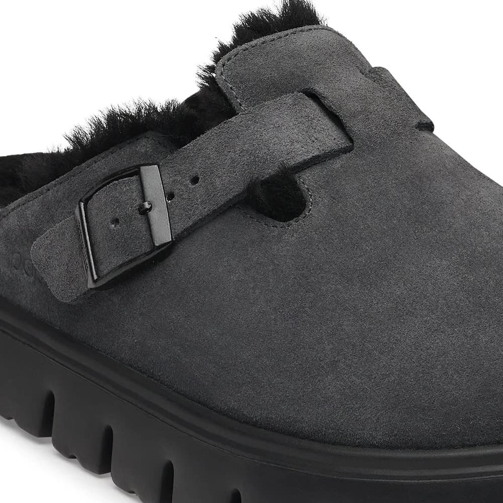 Boston Chunky Shearling Suede Leather