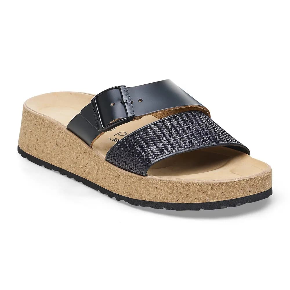 Almina Raffia Natural Leather/Synthetics