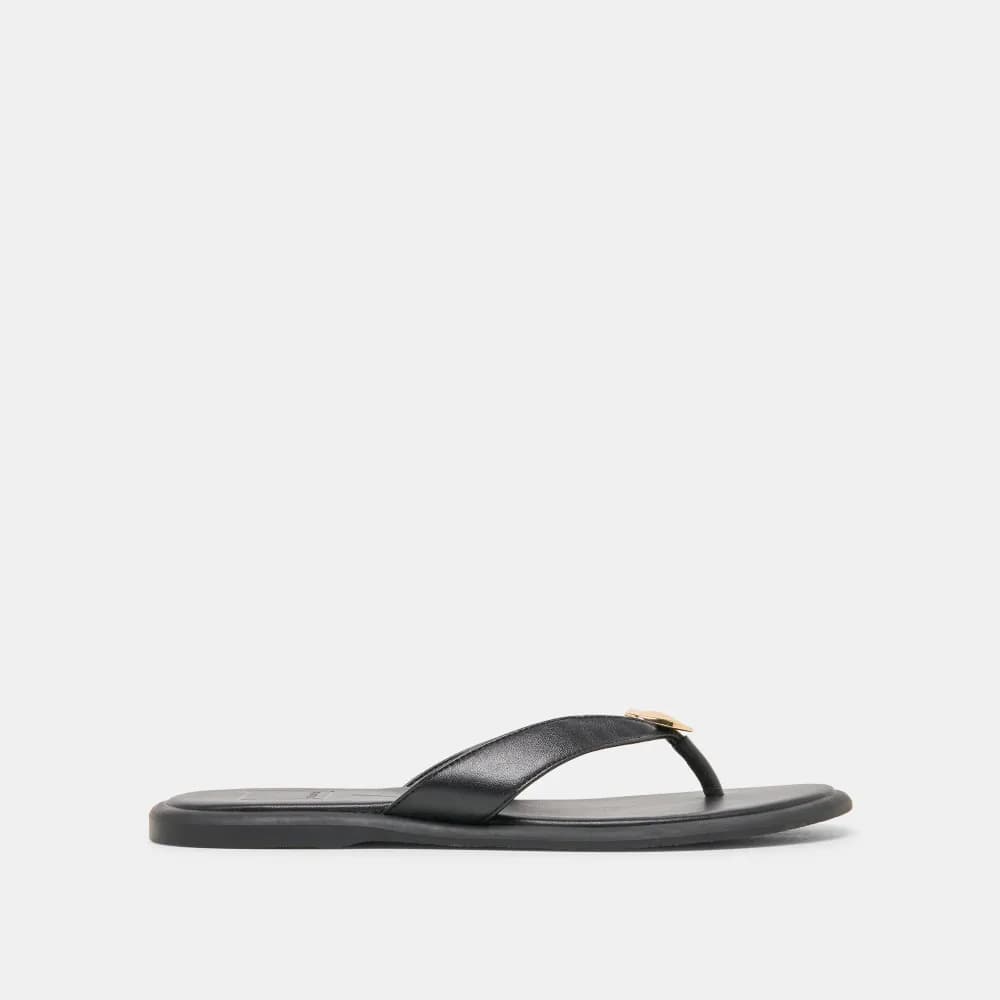 JAINA SANDALS BLACK LEATHER