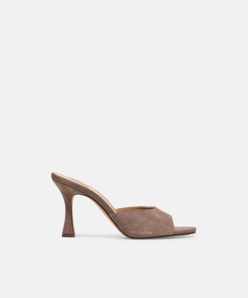 ROSHA HEELS DOVE SUEDE