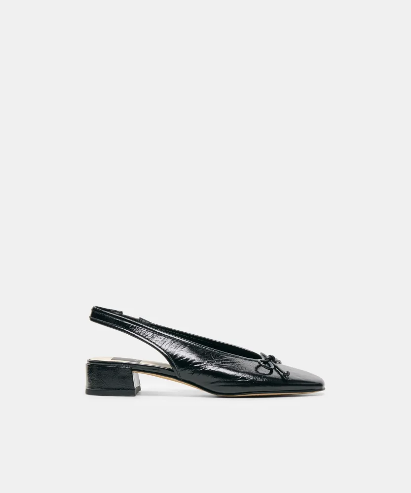 MARIEN MID HEELS BLACK LEATHER