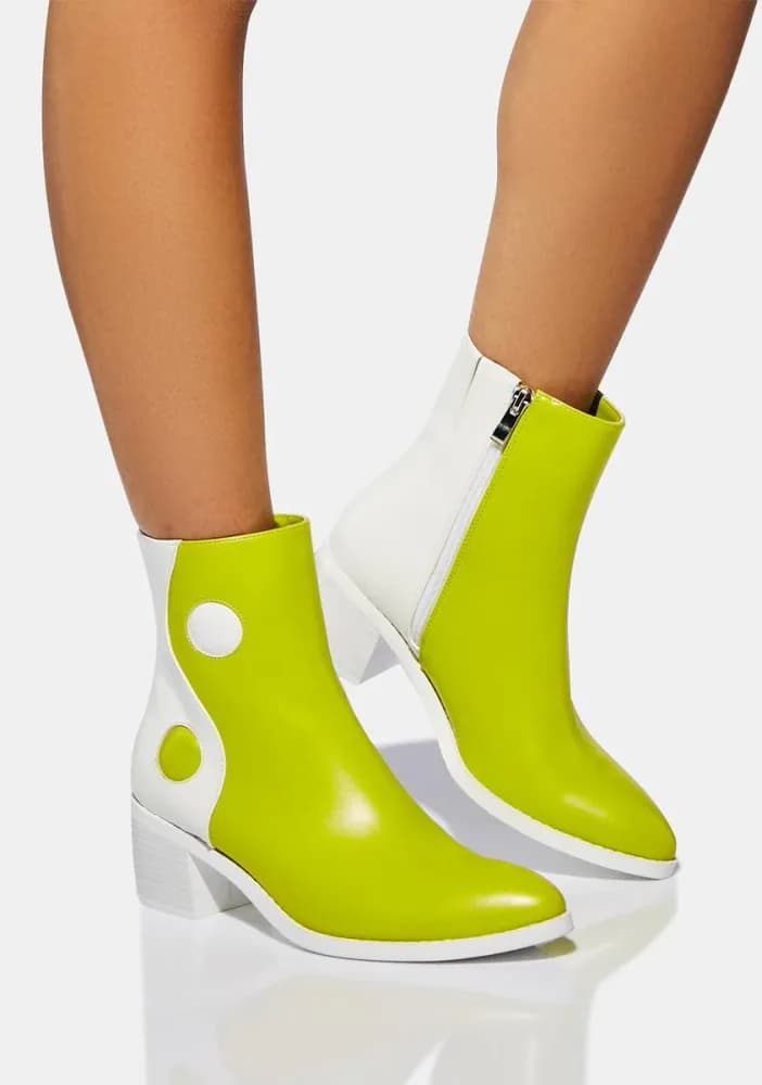 Green Balancing Act Vegan Leather Boots