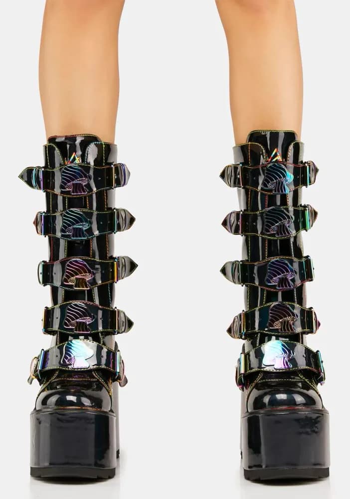 Oil Slick Dune Mushroom Boots