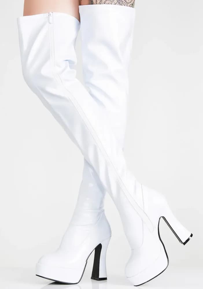 Icy Wicked Desire Platform Boots