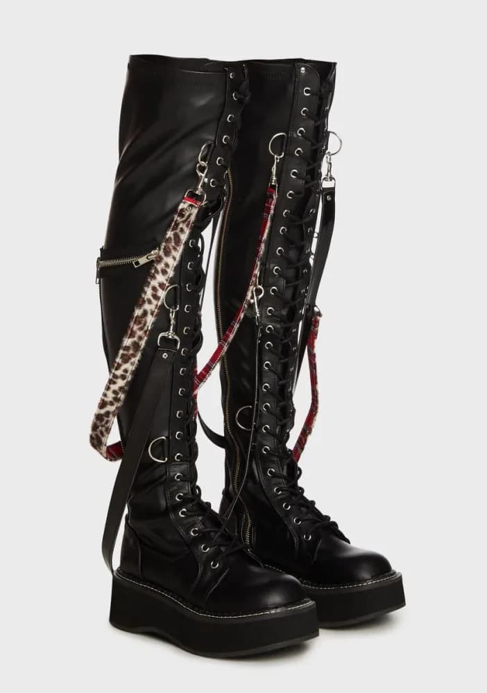 Emily-377 Bondage Boots