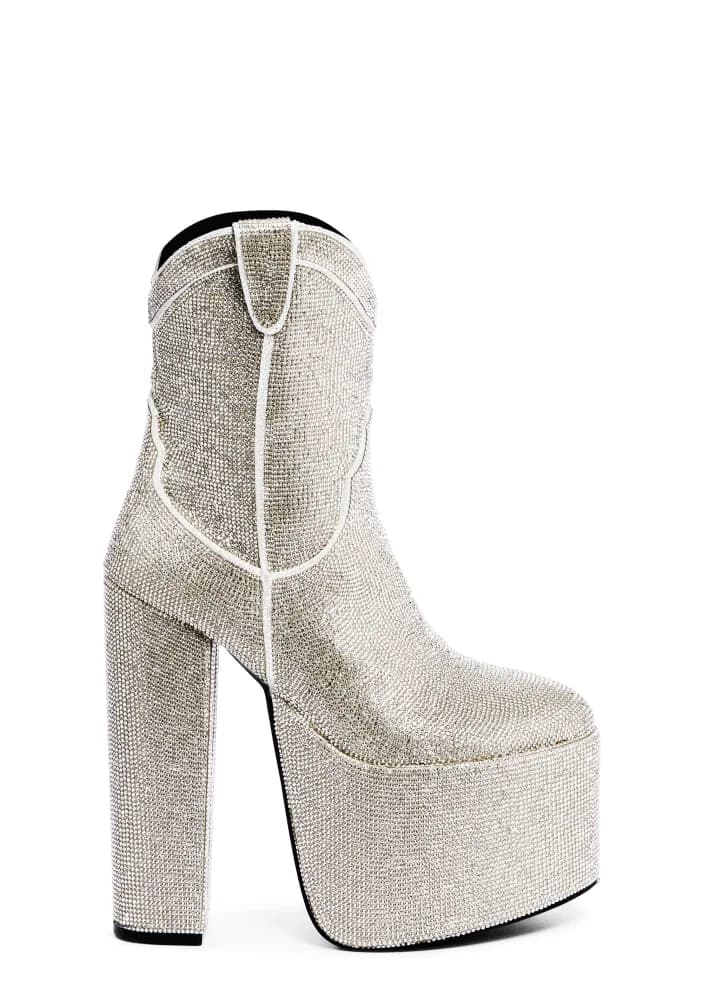 Western Treasures Platform Boots