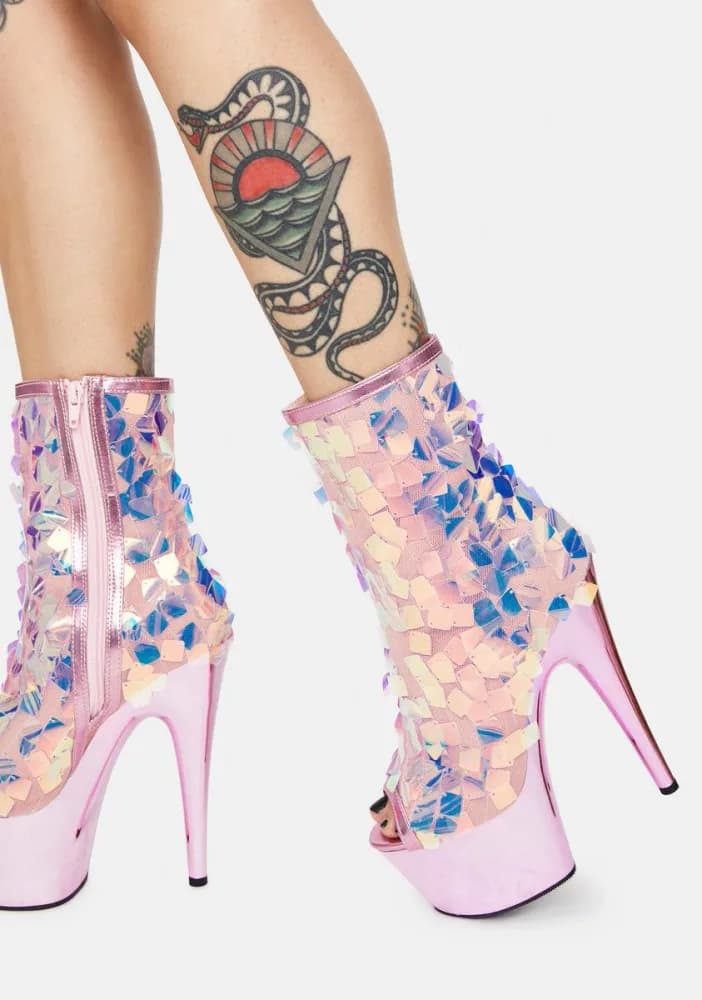 Celebration Time Platform Ankle Boots