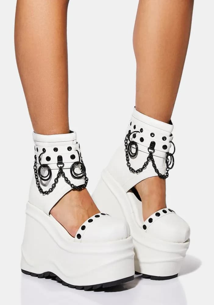 Pure Heart Wedge Ankle Boots