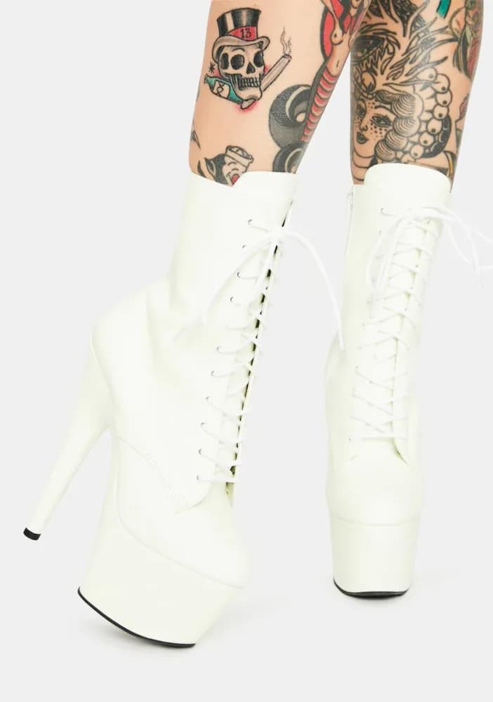 Glow In The Dark Player's Club Adore Platform Heels