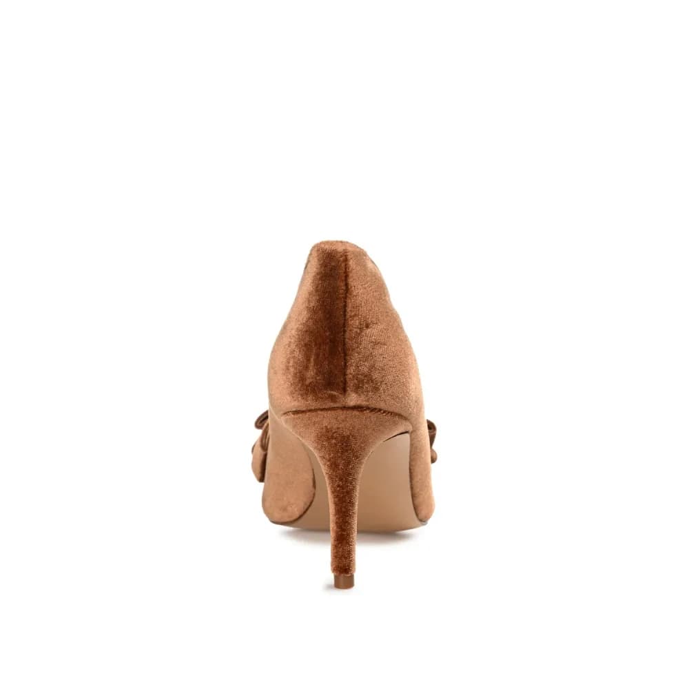 CRYSTOL STILETTO PUMP HEELS IN VELVET