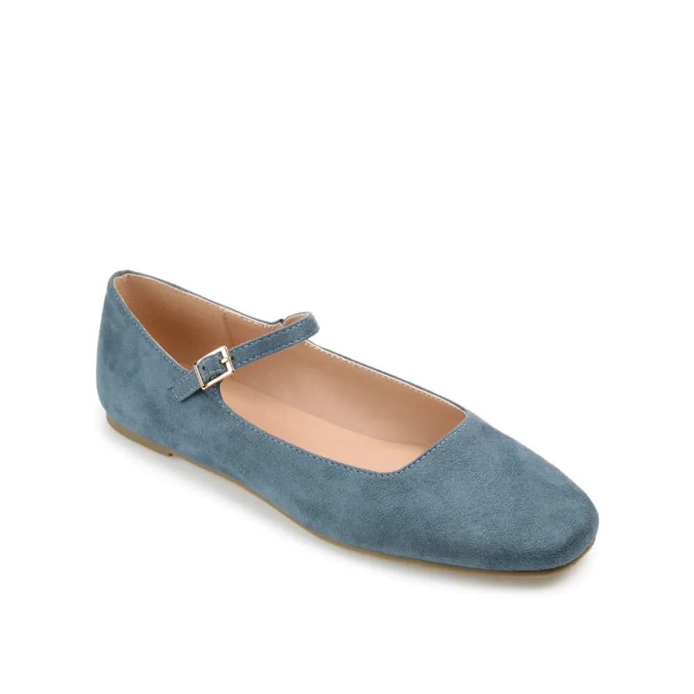 CARRIE FAUX SUEDE BALLET FLATS