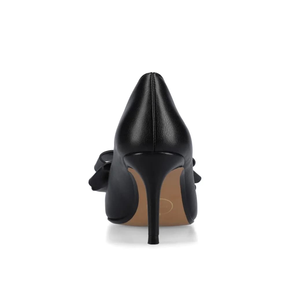 CRYSTOL STILETTO PUMP HEELS IN VEGAN LEATHER