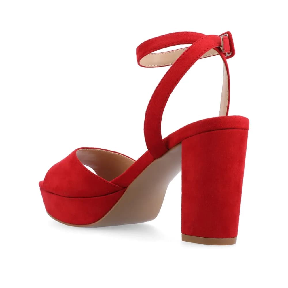 NAIRRI STRAPPY HEELS IN VEGAN LEATHER