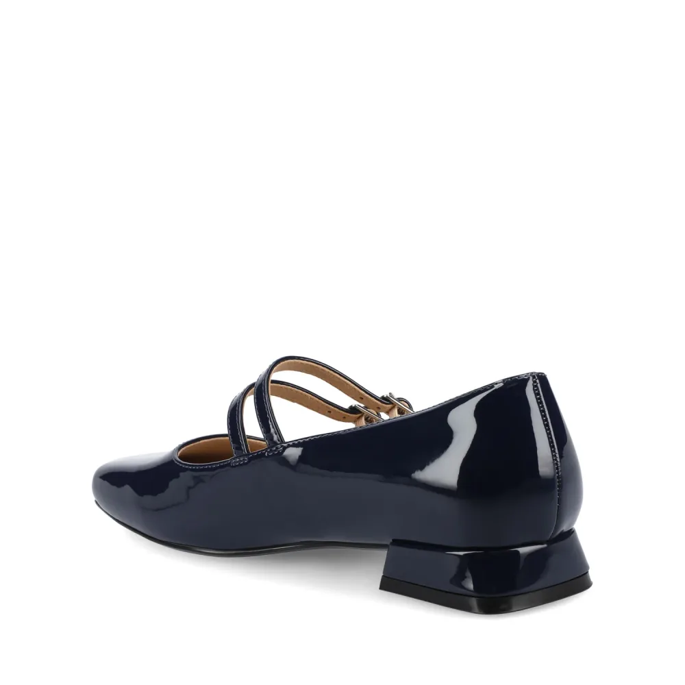 GREDAH MARY JANE FLATS IN VEGAN LEATHER