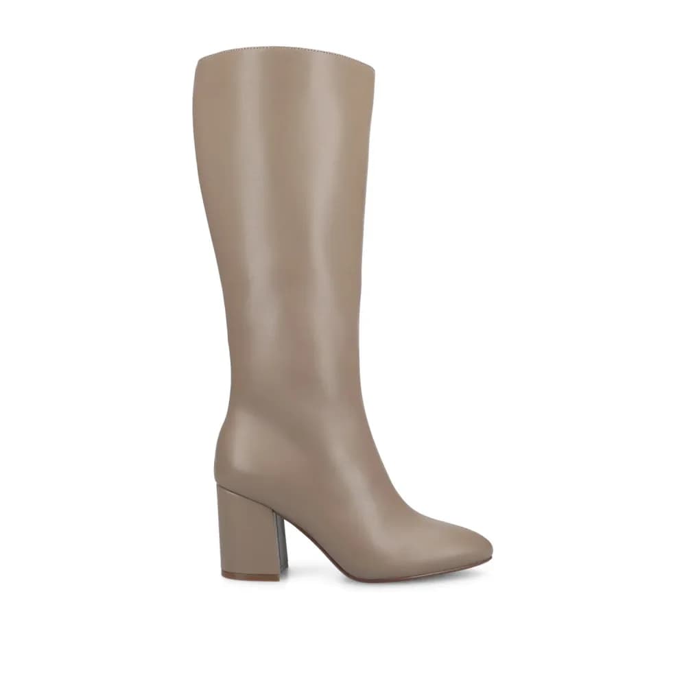 AMEYLIA VEGAN LEATHER KNEE-HIGH BOOTS IN WIDE CALF