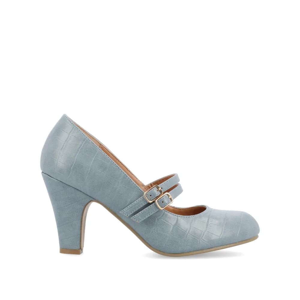 WINDY CROCO MARY JANE PUMP HEELS IN WIDE