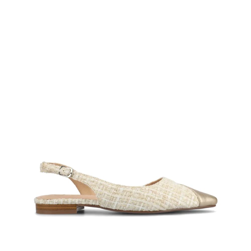 DAPHNNE BALLET FLATS IN TWEED FABRIC IN WIDE
