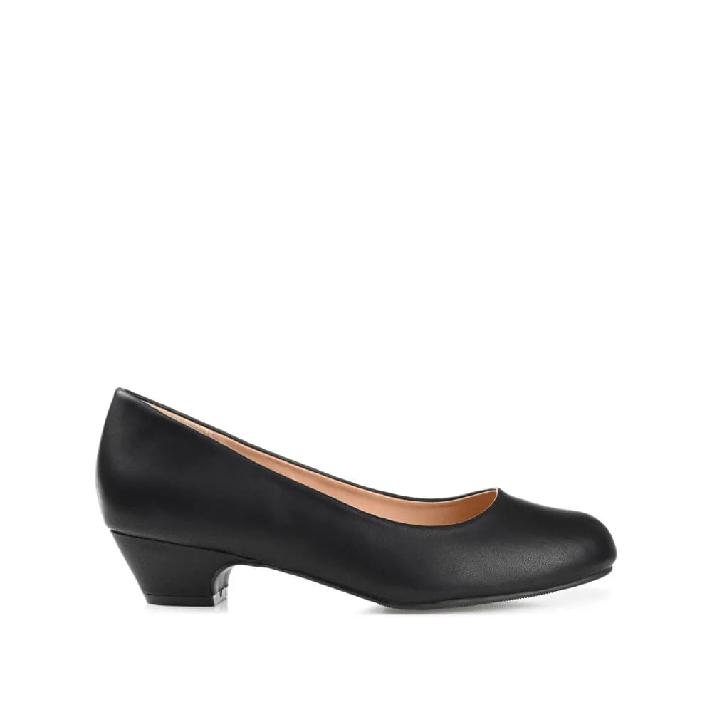 SAAR LOW PUMP HEELS IN VEGAN LEATHER