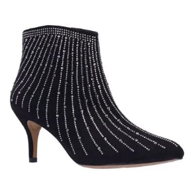 ALANNIS|J Renee-BLACK SUEDE/STONES