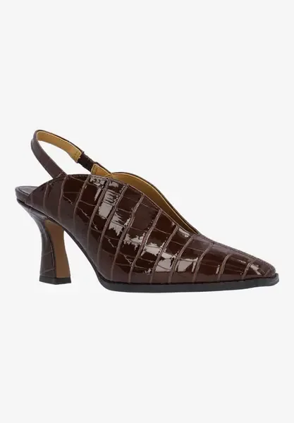Brisani-BROWN CROCO EMBOSSED | J Renee