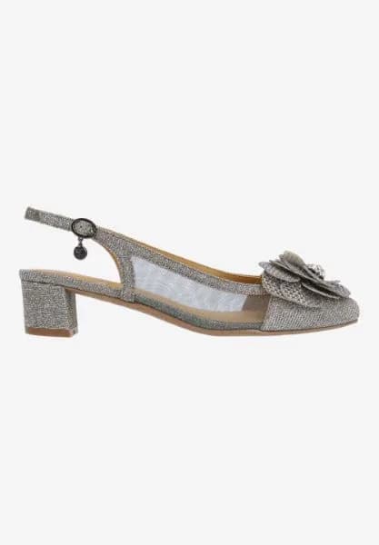 BELLINA-PEWTER GLITTER/MESH | J Renee