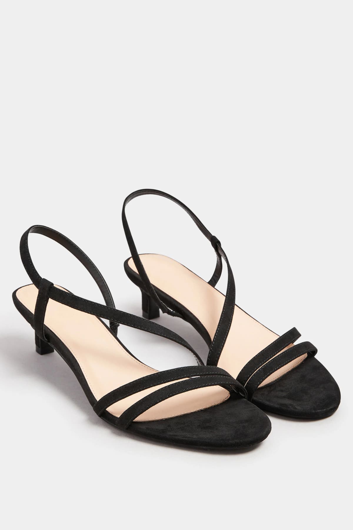 Black Slingback Kitten Heel In Standard Fit