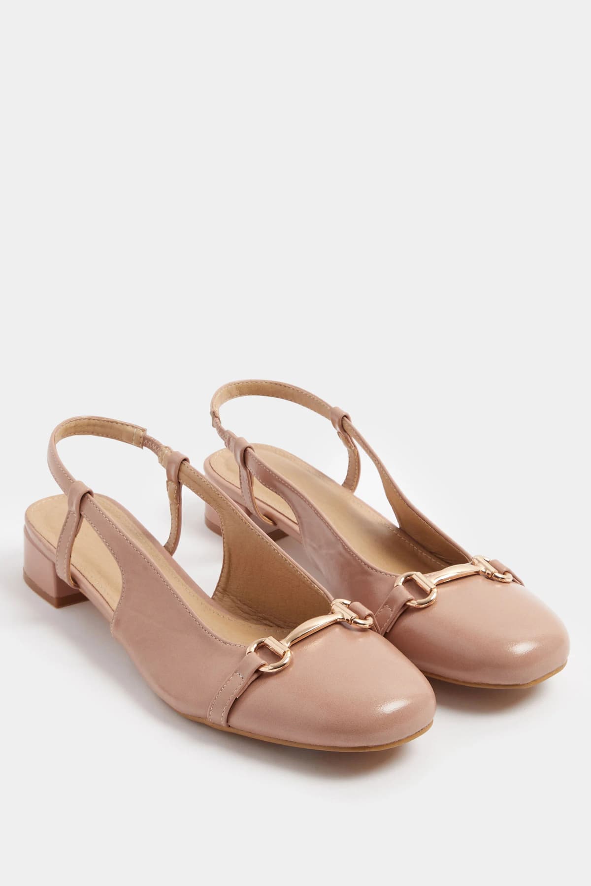 Natural Brown Snaffle Slingback Heel In Standard Fit