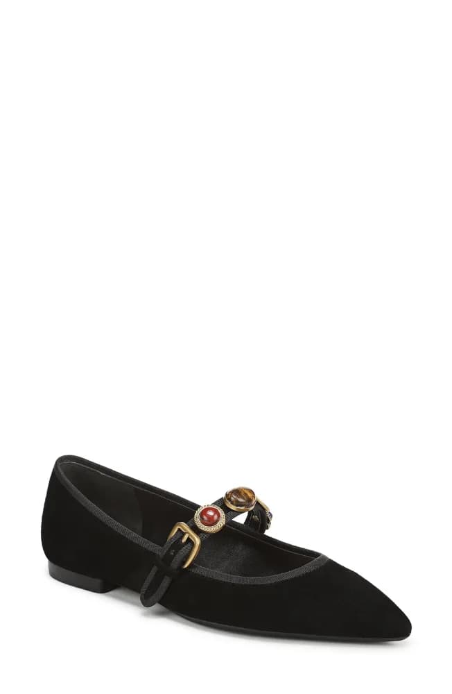 Selene Charms Pointed Toe Flat
