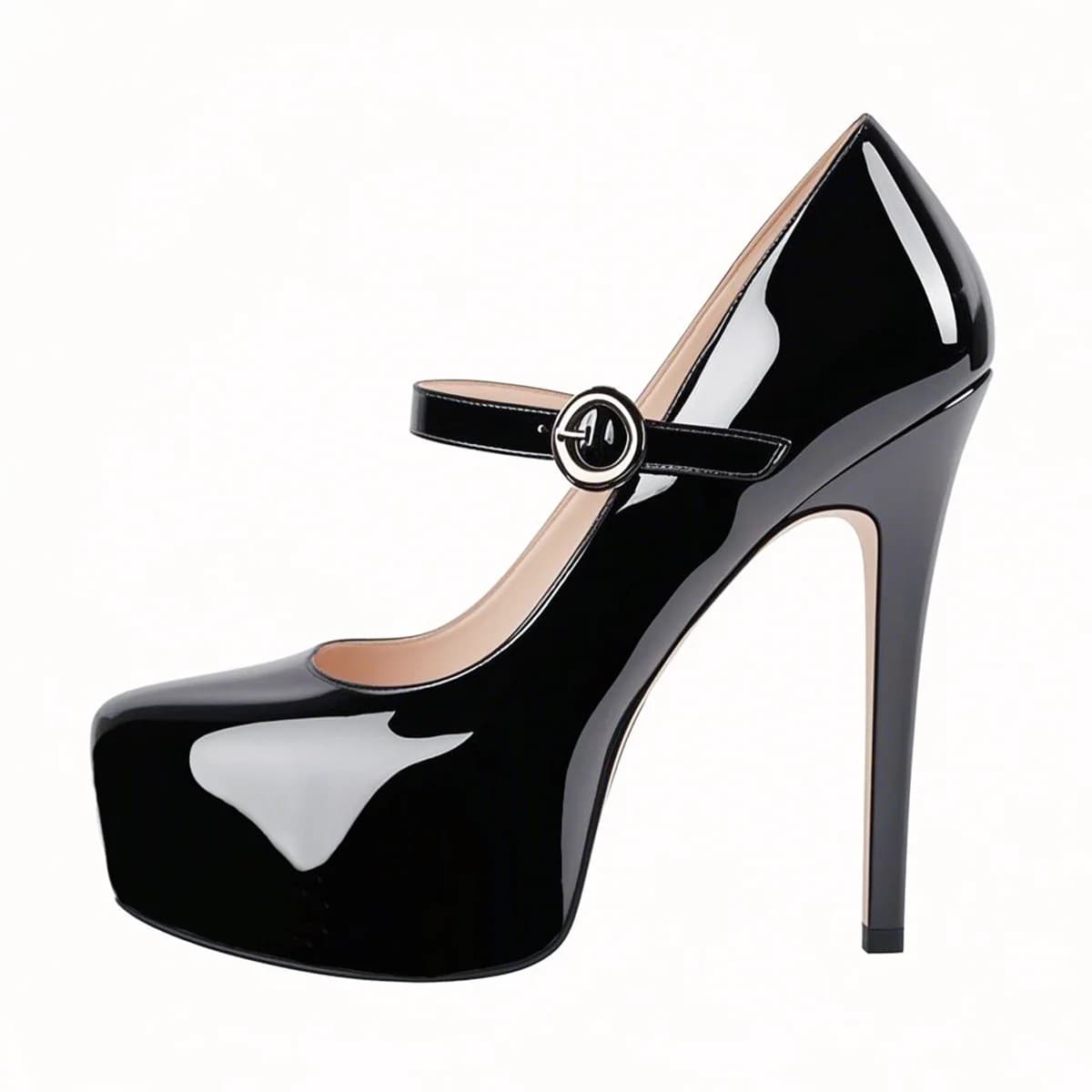 Platform Patent Leather Mary Jane High Heels
