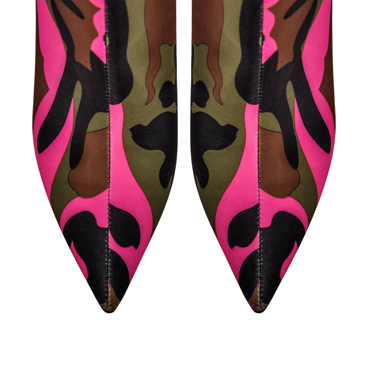 Camouflage Pointed Toe Over The Knee Boots