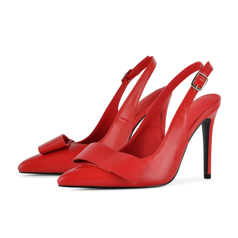 Pointed Toe Slingback Stiletto High Heels
