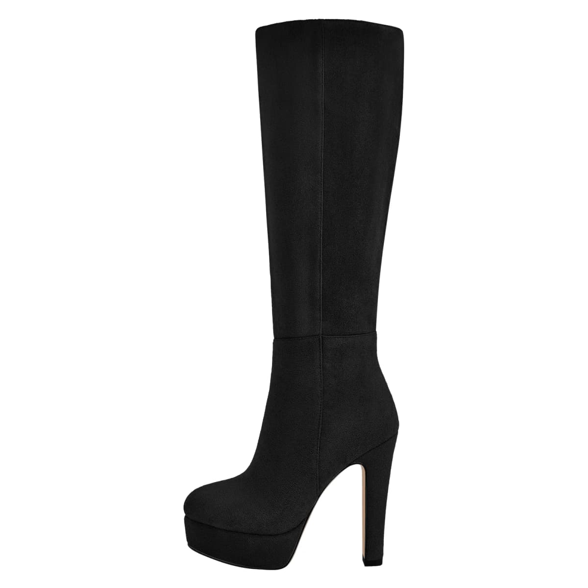 Platform Suede Knee High Boots