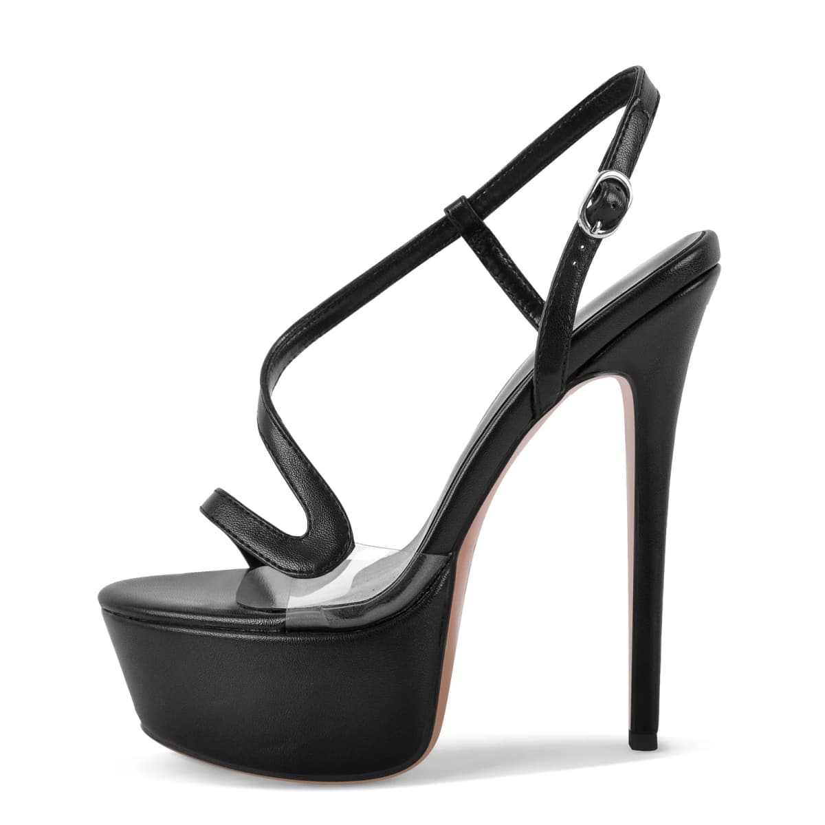 Platform S Strap Slingback High Heel Sandals