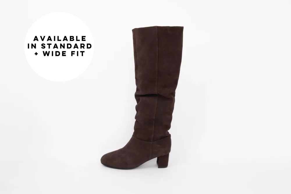 EVELYN BOOT (BROWN SUEDE)
