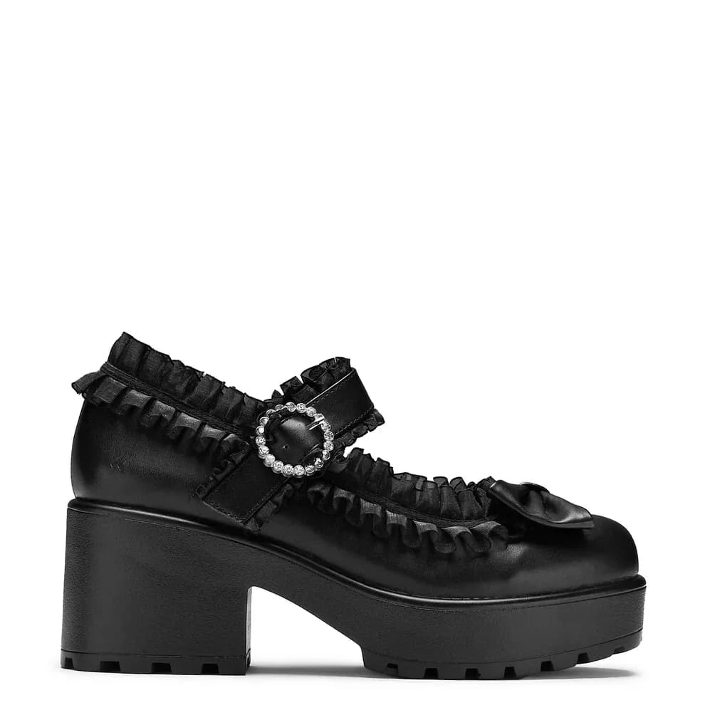 Tira Ruffle Mary Janes ‘ Dark Delights Edition’-Clearance