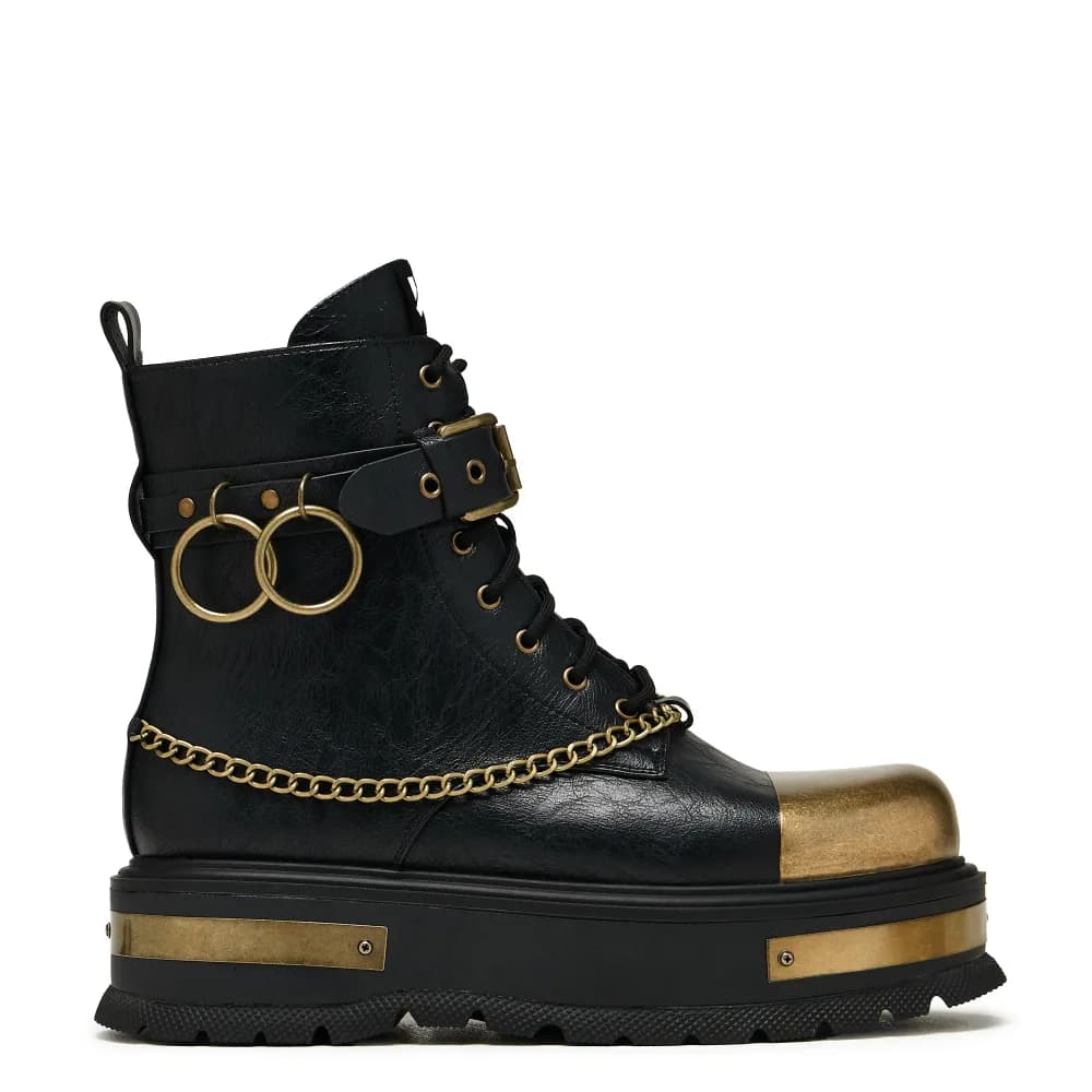 Vintage Borin Platform Boots - Faded Ash
