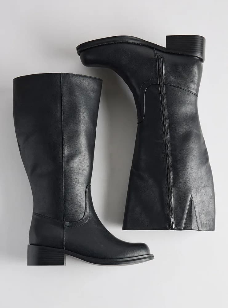 Knee-High Block Heel Boot (WW)