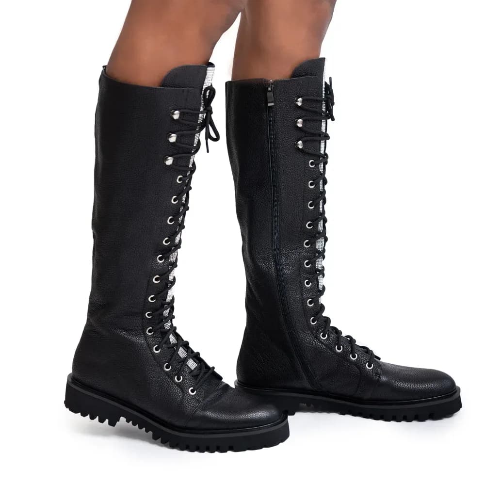 Delton Women’s Boots - Lug Sole - Full Zipper