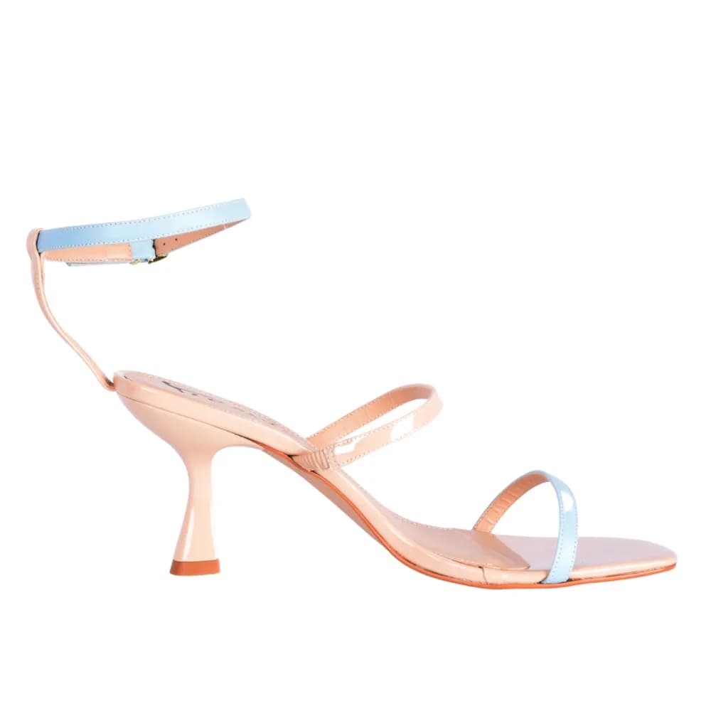 Olivia Women's Heels - Slender Ankle Strap - Leather - 3" Heel