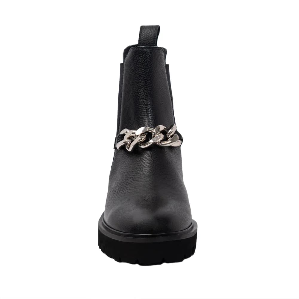 Grace Women’s Chelsea Boots - Silver Chain - Ankle Bootie