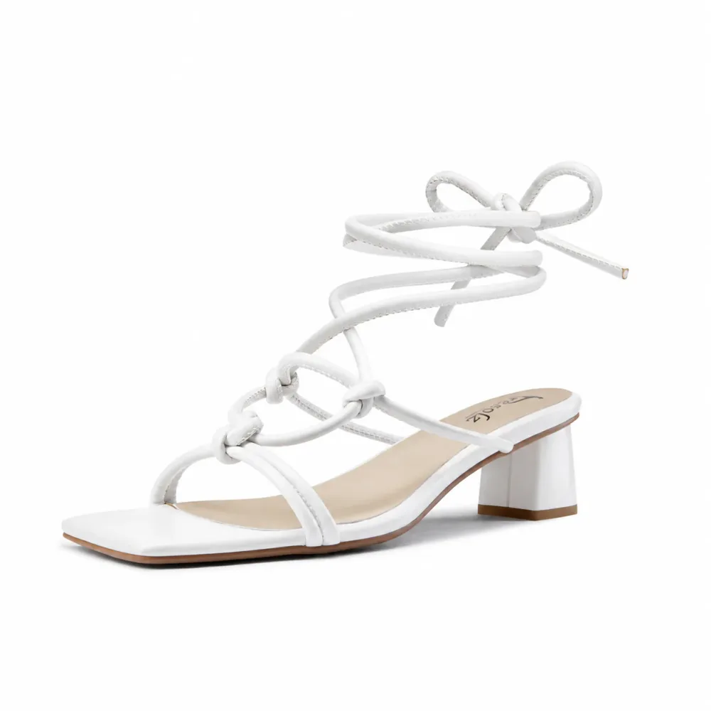 Jonelle 2 Strappy Sandals - Open Toe - Block Low Heel